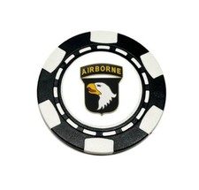 101st Airborne Division US Army Poker Chip Golf Ball Marker Card Guard