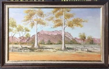 Signed  Landscape Oil Painting Framed