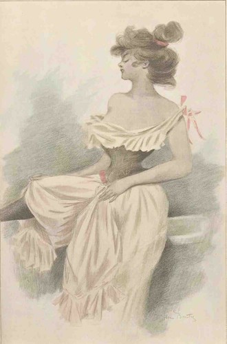 Autour d'Elles 1897 French Erotica 100 pictures by Henri Boutet 4 volumes - Picture 2 of 6