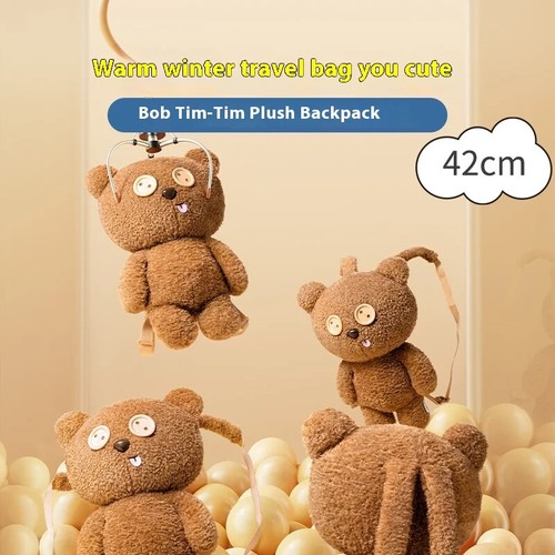 TIM The Original Minion Teddy Bobs orsacchiotto peluche bambola zaino morbido cuscino giocattolo - Foto 3 di 24
