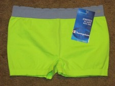841J1 Champion M1118 Powertrain Seamless Stretch Girl Shorts Panty Medium Green