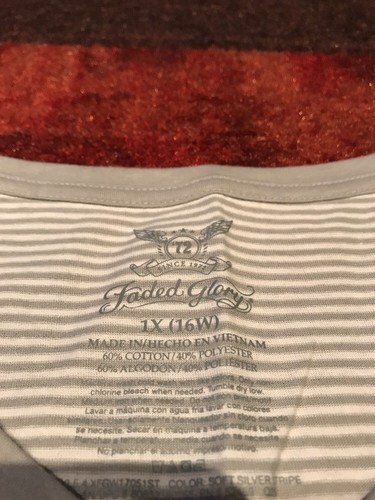 womens top by Faded Glory size 1X - Picture 2 of 2