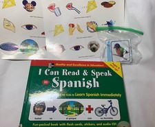 Homeschool Elementary Spanish Learning Book And CD I Can Read And Speak