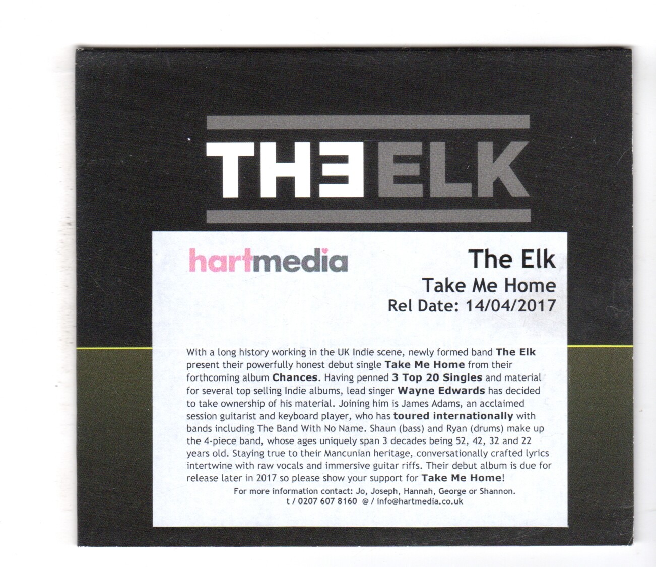 (IS630) The Elk, Take Me Home - 2017 DJ CD