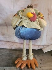 Tall Thanksgiving turkey plush Decor figure fall autumn