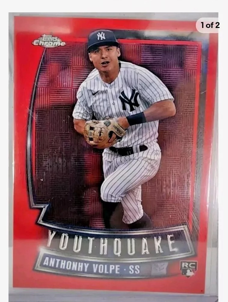2023 Topps Chrome Update Youthquake Anthony Volpe #YQ-52 RC Red 5/5