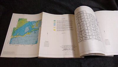1990 SOIL SURVEY OF WHITLEY COUNTY INDIANA IN with Many Fold-Out Maps