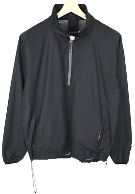 DIDRIKSONS Golf Jacket Men's XL Lightweight Anorak Mesh Lined Black