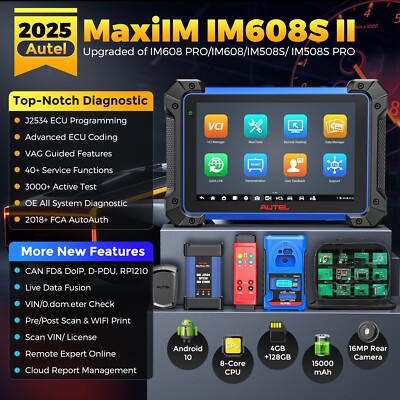 Autel MaxiIM IM608 PRO 2 Full Kits , 2025 IM608S II w/ XP400 PRO