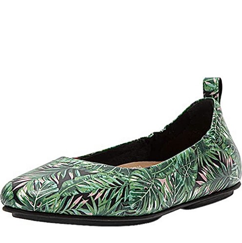 FitFlop Allegro Green & Black Jungle Print Leather Ballerinas, UK Size 4.5 – NEW - Picture 10 of 21