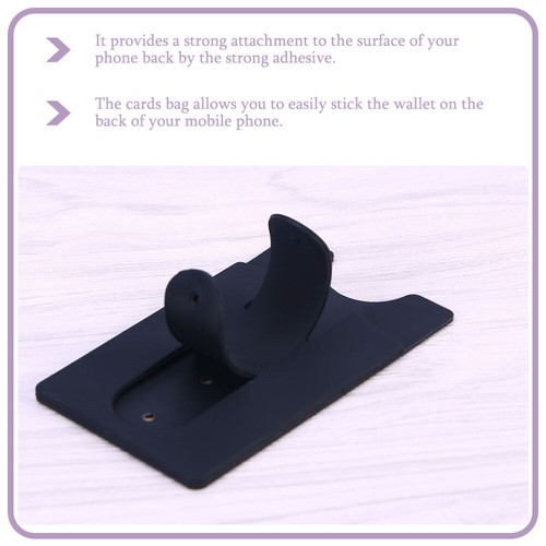 Mobile Phone Holder Credit Card Sticker Cover Multifunctional Adhesive Wallet - 第 12/12 張圖片