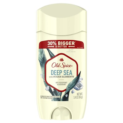Old Spice, Antiperspirant & Deodorant, Deep Sea with Ocean Elements, 3.4 Oz (96