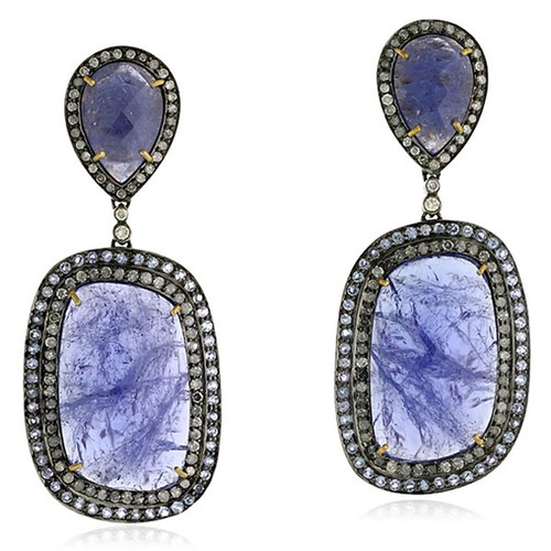 Pendentif écureuil En Argent Sterling 925 Avec Diamant 0.22ct - Pendentif Breloque Oxydé Gris