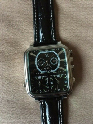 Business Uhr NEU Classic V6 PU Leder Armband Quarzuhr NEU