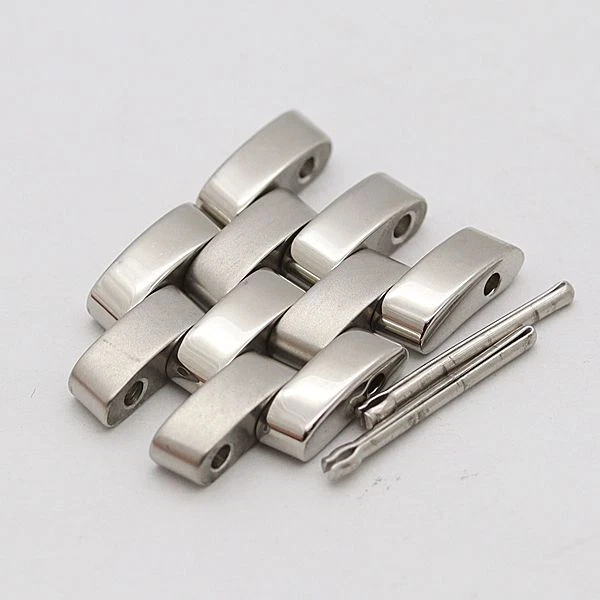 Bracelet montre femme Gucci authentique 2 maillons classe G 5500L pièces argent 14 mm
