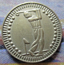 vtg - CHEIL GOLF CLUB gc - Golf Ball Marker - 1" - Flat - Metal