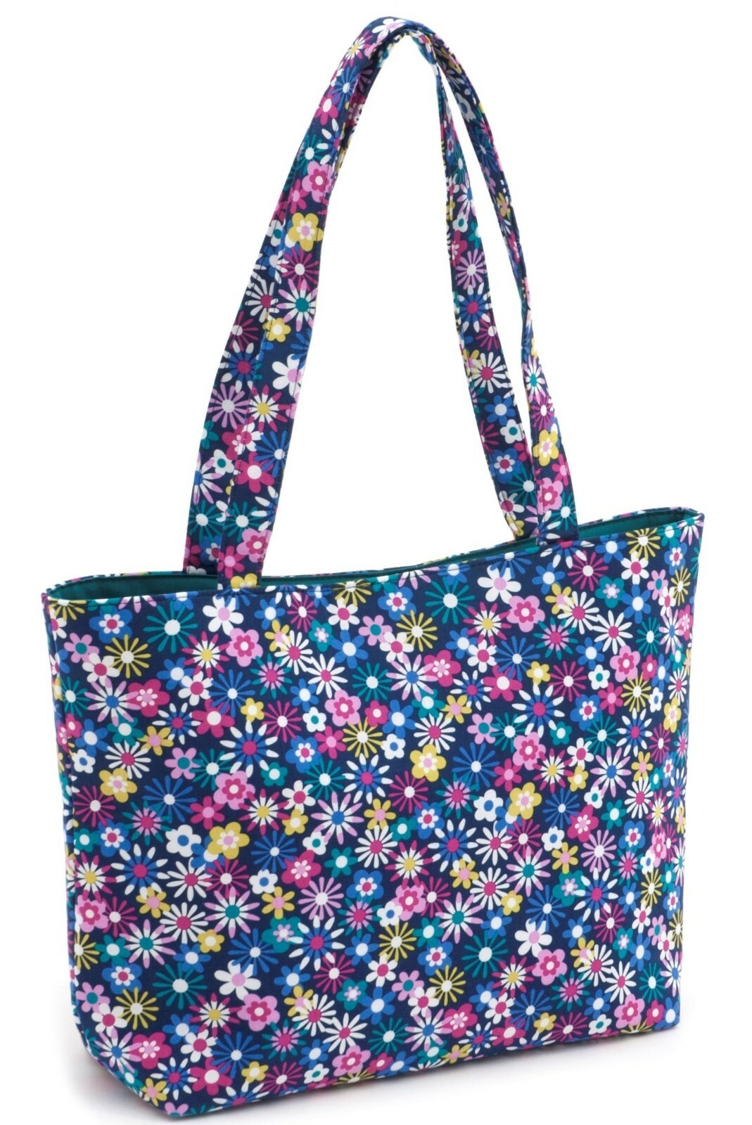 SHOULDER TOTE BAG 'Flowers a Plenty Design CRAFTS, KNITTING & MORE
