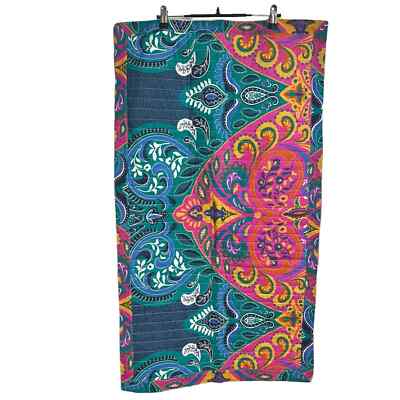 LUSH home decor vibrant bohemian king size pillowcase. Set of 2.