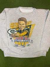 1995 Green Bay Packers - Brett Favre MVP - Vintage NFL Player Sweatshirt XL 