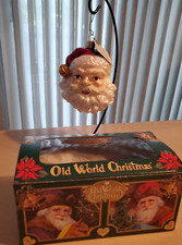Old World Christmas Jingle Bell Santa Ornament - 2005