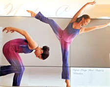 Adult Medium Hand Painted Watercolor Dance Costume Contemporary BRUSH OF COLOUR