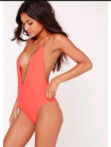 neon plunge swimsuit