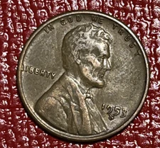 1953 S/S RPM-006 Lincoln Wheat Cent Repunched Mintmark Die Variety Error Penny