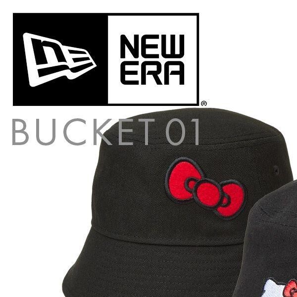 キャップ New Era KIDS HELLO KITTY X NEW ERA EXPLORER BUCKET HAT BLACK NEW ERA Hello Kitty Bucket Hat Black Women 14348609 14348610
