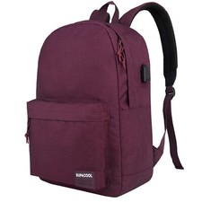 Lightweight Casual Laptop Backpack with USB Charging Port For for Men and Wom...