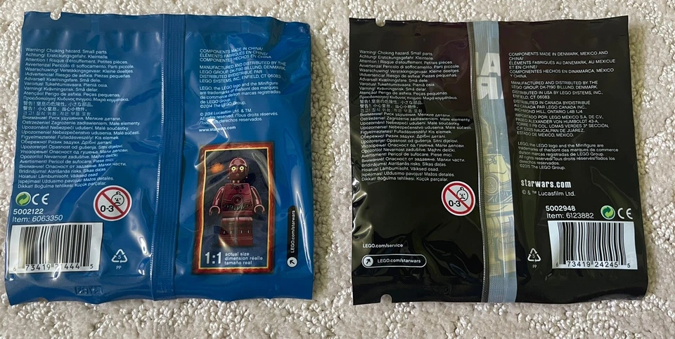 LEGO Star Wars 5002122 & 5002948 Polybags - TC-4 & C-3PO with Red ARM - NEW - Image 2 of 4