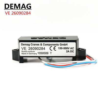 1PCS DEMAG rectifier brake module voltage relay VE 26090284 150-500VAC 2ADC