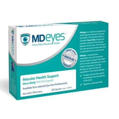 MDeyes of Macula Defence for Eyes AREDS 2 formula 28 capsules per box