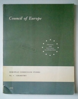 Council Of Europe European Curriculum Studies No 4 Chemistry 1972 Education
