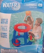 Water Sun & Fun Hoop & Ring Toss Set -Ages 3+  NEW