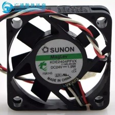 SUNON KDE2404PFVX 4010 DC24V 1.9W 4CM 3-Wire Inverter Cooling Fan