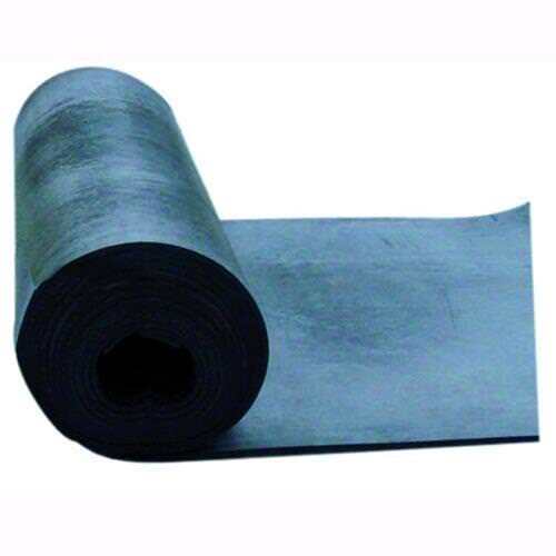 Lastra Tappeto In Gomma Nera Rotolo Mt.5 H.Cm.150 Sp.Mm.  2
