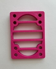 Century WEDGE 1/4 to 1/2 inch Skateboard Longboard Riser Pads, 2 pcs, HOT PINK
