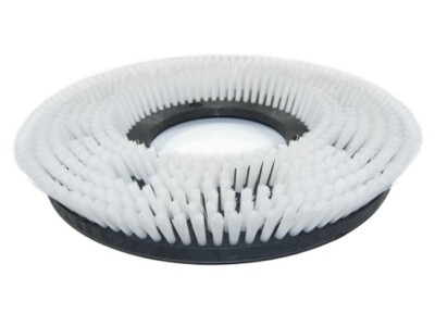 Schrubbbürste - mittel Weidner Comet 1-122B - linksläufig - Poly 0,6 glatt weiß