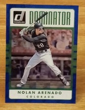 2017 Donruss Dominators Blue/249 Nolan Arenado Colorado Rockies 