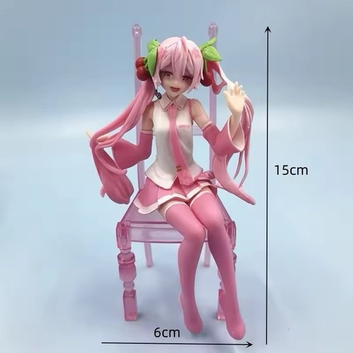 Hatsune Miku Sakura Kawaii Figura Anime Lindo Modelo Estatua Fideos Tapón - Imagen 3 de 3