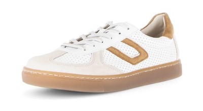 Gabor Schnürschuh Weiß Leder Sneaker Halbschuh Flachschuh Extraweit Einlage