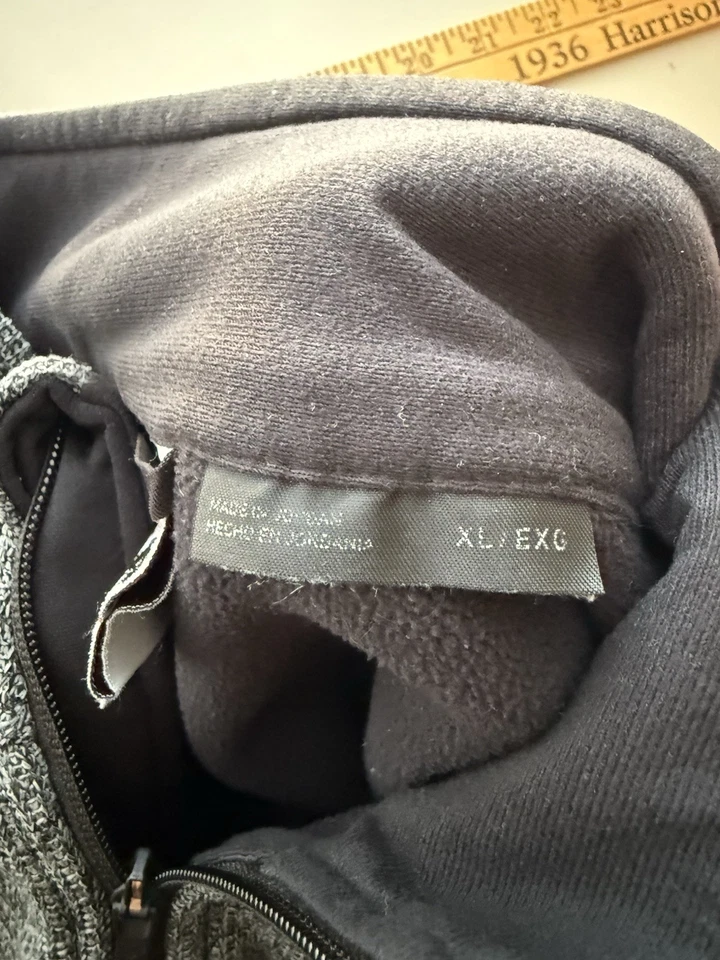 SPYDER 1/2 Half Zip Midweight Warm Gray Black Pullover Sweater Mens Size XL - Image 4 of 4