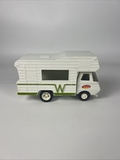 Vintage 6 Tonka Winnebago RV Camper Motor Home Green White Pressed Steel