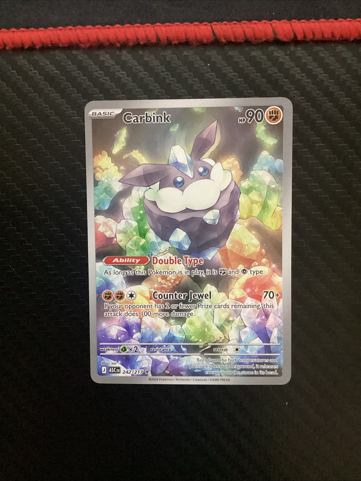 Carbink 242/217 Illustration Rare ME: Ascended Heroes Pokemon NM