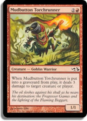 1x Mudbutton Torchrunner Moderate Play MTG Magic - Kid Icarus -