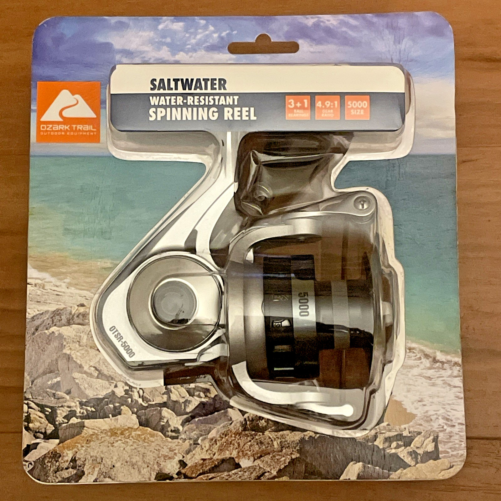 Ozark Trail Saltwater Water Resistant Spinning Reel 5000 Size