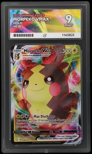 Pokémon Morpeko VMAX 2021 Shining Fates Holo 038/072 Graded ACE 9