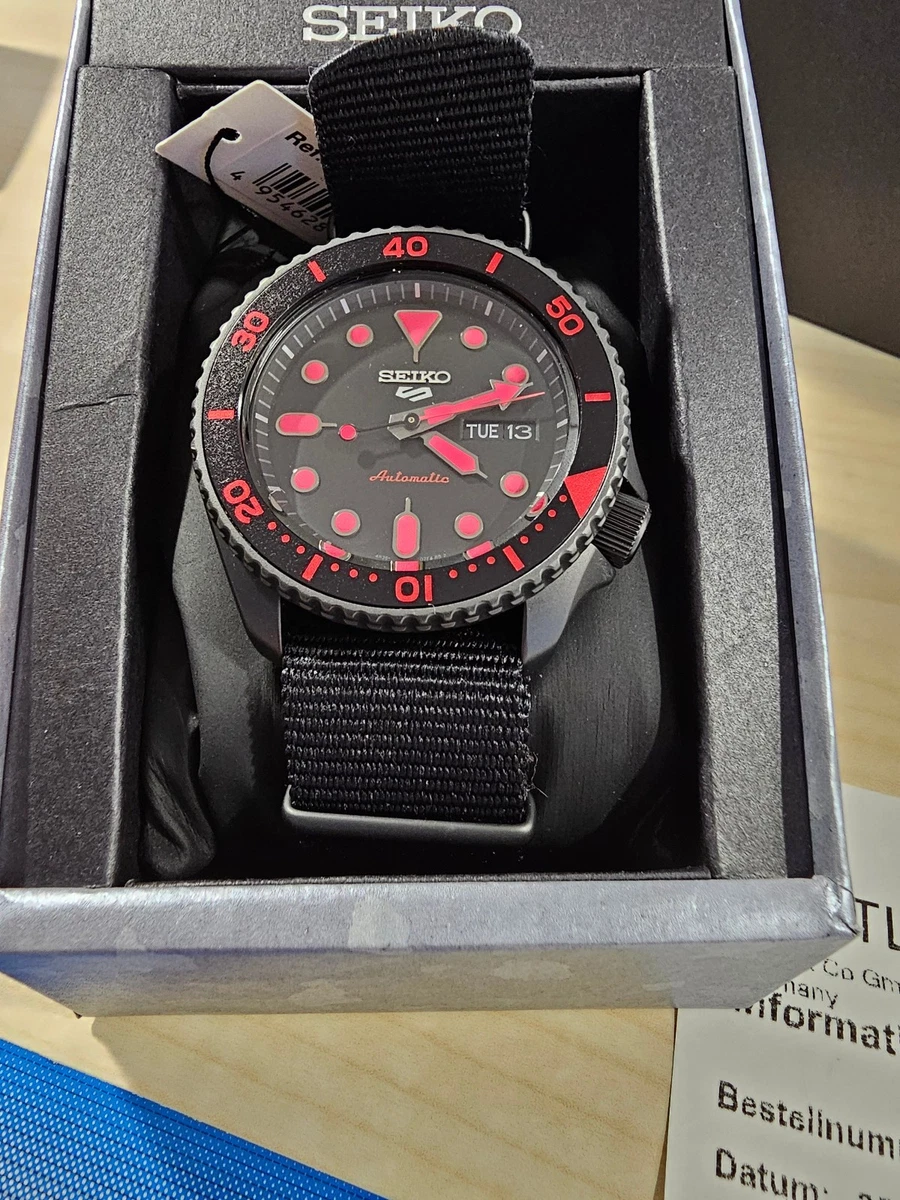 Seiko 5 Sports SRPD83K1 Herrenuhr Automatik Black NATO-Band in OVP Box