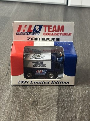 1997 Limited Ed IHL Team Zamboni White Rose Collectibles Long Beach Ice Dogs