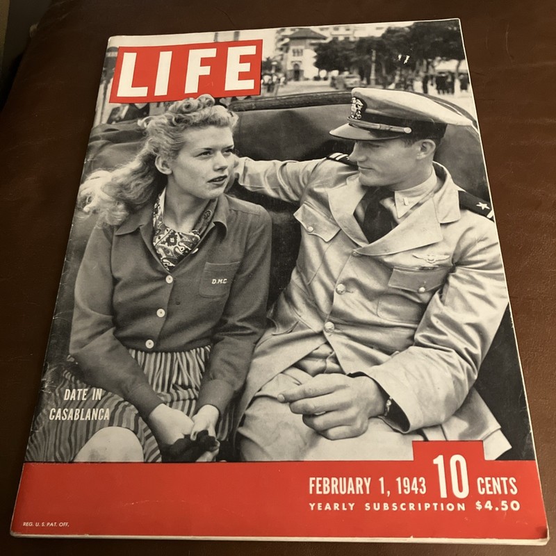 1943 FEBRUARY 1 LIFE MAGAZINE  DATE IN CASABLANCA VINTAGE ADS 104 PAGES FREESHU